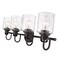 Z-Lite Kinsley 4 Light Vanity, Matte Black And Clear Seeded 340-4V-MB - alternate 3